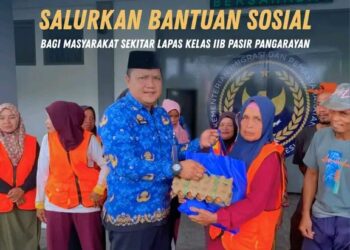 Lapas Pasir Pangarayan Salurkan Bantuan Sosial, Wujud Implementasi Program Aksi Kemenimipas