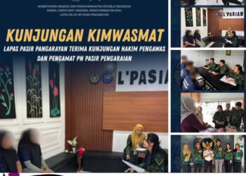Lapas Pasir Pengaraian Terima Kunjungan Hakim Pengawas dan Pengamat PN Pasir Pengaraian