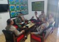 Polsek Rokan IV Koto Perkuat Sinergitas TNI–Polri melalui Silaturahmi di Koramil 13 Rokan