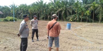 Polsek Kunto Darussalam Pastikan Kesiapan Lahan Jagung di Desa Kembang Damai Perkuat Ketahanan Pangan Nasional